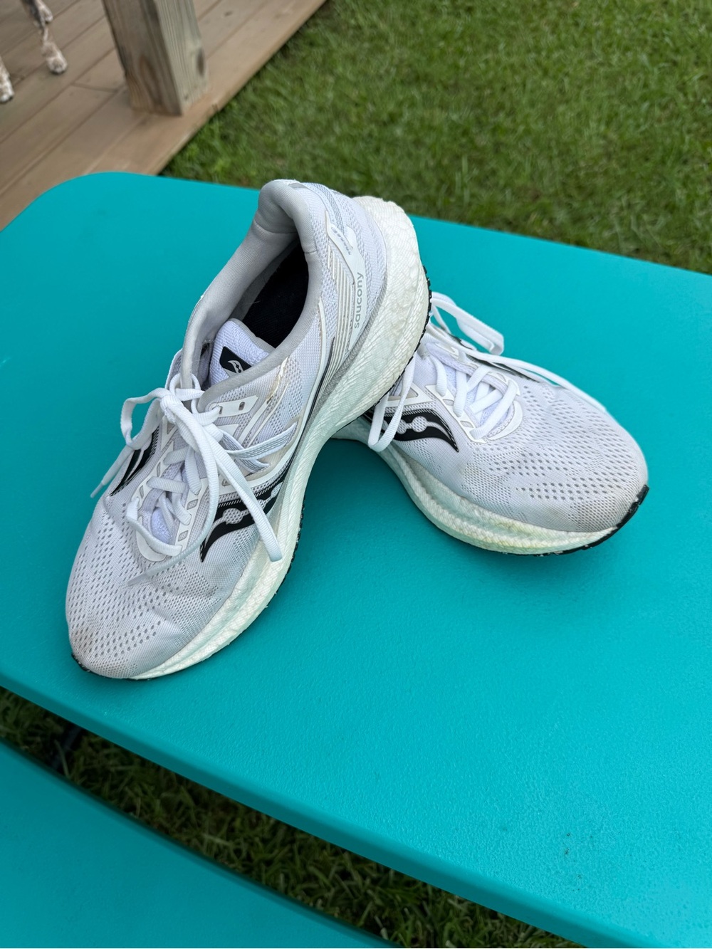 Saucony Women's White and Black Running Shoes